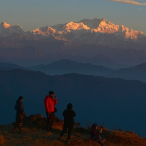 Kangchendzonga in all its glory as the first rays fall on the peaks