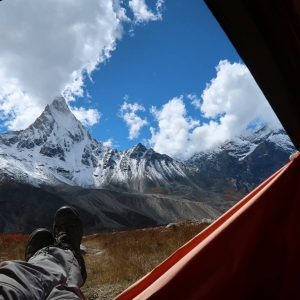 View of Shivling from the tent