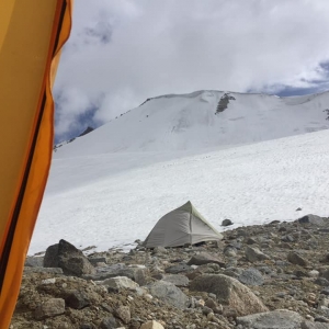 View from the tent at summit Camp