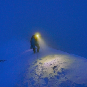 Weather not always great, from the summit night on Mentok