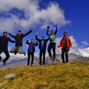 Who wouldn't be jumping with joy when you reach the top & get that view?