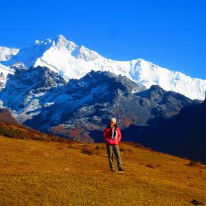 Upclose with the third highest mountain in the world