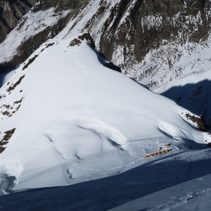 Looking down towards Camp 2