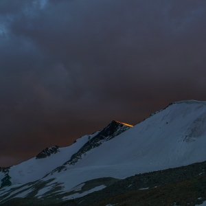 Dusk at summit Camp