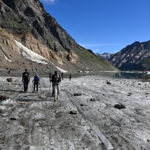 Morning on the glacier enroute to the Bot Kol Pass